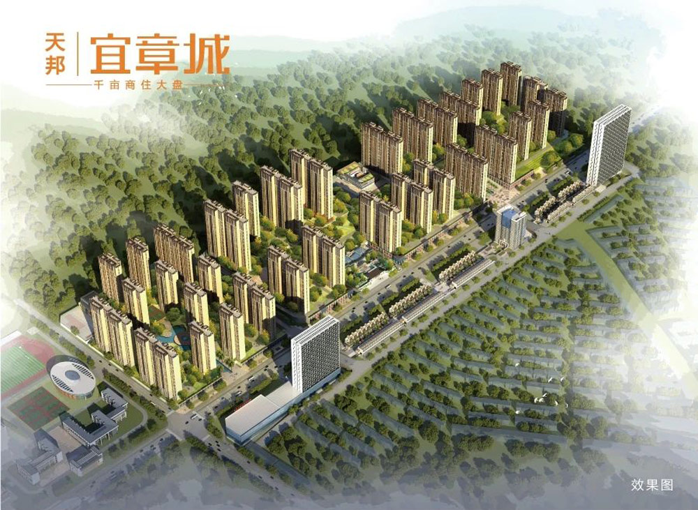 天邦宜章城项目位于宜章县四完小与新中医院交汇处