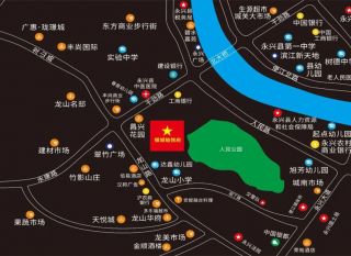 郴州-永兴县银城铂悦府为您提供该项目区位图欣赏