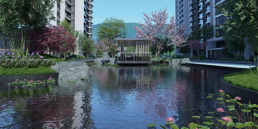 云顶澜山项目位于郴州市郴州大道白水路9号（湘南学院旁）