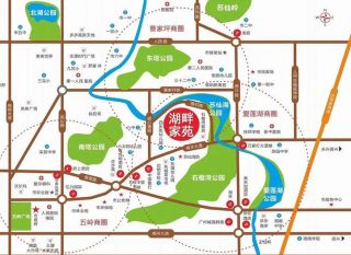 郴州-苏仙区湖畔家苑为您提供该项目区位图欣赏