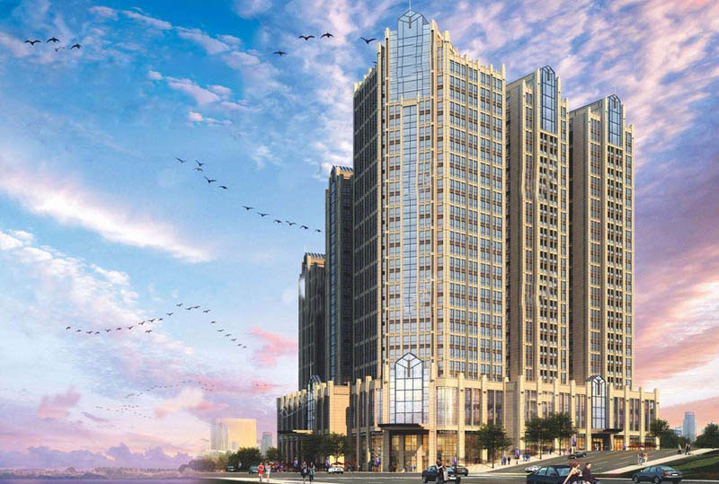 智通江天项目位于苏仙南路和人民东路交汇处