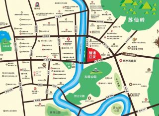 郴州-苏仙区智通江天为您提供该项目区位图欣赏