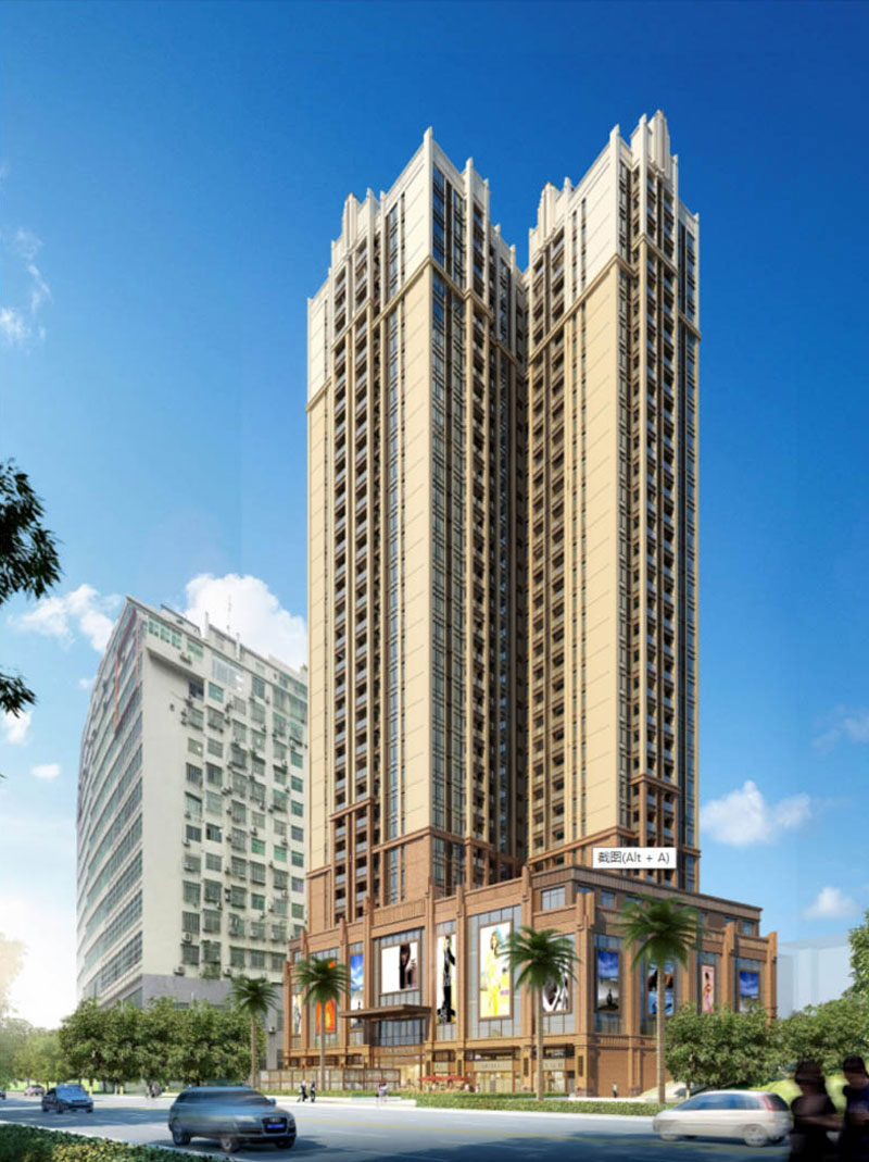 帝福韵城市之心项目位于郴州市国庆南路希顿酒店旁